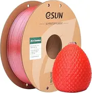 eSUN Gradient Color PLA Filament 1.75mm, Glitter 3D Printer PLA Filament, Gradient Color Change Dimensional Accuracy +/- 0.05mm, 1KG Spool (2.2 LBS) for 3D Printers, Raspberry Red
