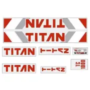 Titan - TC1000 - White decal set - Old school bmx