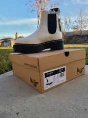 Doc Martens Air Wair White Boots US Womens Sz 8