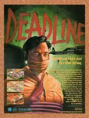 Deadline PC Original 1994 Vintage Ad - Film Noir Video Game Promo