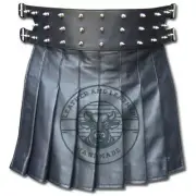 Adjustable Leather Kilt for Men | High-Quality Material | Versatile & Stylish