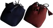 OFFSCH 2Pc Tea Cup Storage Bags Assorted Color Pouches for Easy Organization Lightweight and Compact Holders for Travel for Keeping Items Tidy