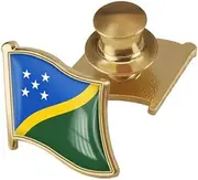 [vmcoatdu] Country Flag Backs Locking Pin Keepers Locking Clasp Pin Badge International Travel Brooch Metal Alloy Souvenir Pin 0.75x0.7 Inch Small Pin