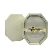 Swarovski Millenia cocktail ring Square cut crystals, Yellow 5 USA / 50