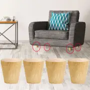 4Pcs 2 Inch Wood Furniture Legs Hardwood Replacement Feet for Sofa Table
