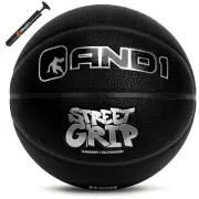 AND1 Street Grip Premium Composite Leather Basketball & Pump- Official Size 7...