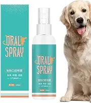Breath Spray for Bad Breath, 100ml Safe Pet Breath Oral Care, Dog Breath Freshener, Pet Oral Solution, Professional Mouthwash for Helps Relieve Bad Breath
