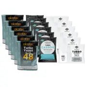 6X Alcotec 48 Hour Turbo Yeast w/ Still Spirits Turbo Carbon Clear Pack