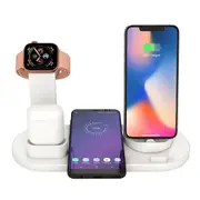 Cordless Wireless For Apple Iphone Galaxy Charging Dock Station - 3 in 1