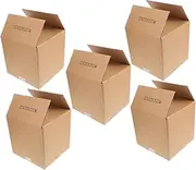 BUTIFULSIC 5pcs Extra Strong Cardboard Packing Boxes Square Boxes for Moving and Shipping Versatile Small for Efficient Packing and Transport for Storage Needs