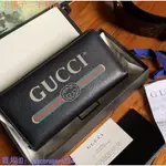 二手 GUCCI 496317 小牛皮GG LOGO全拉鍊式長夾現貨