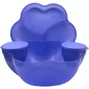 Tupperware Chip N Dip Bowl Open House 24 cup Chip N Dip Bowl Blue