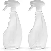 SPRAYZ Spray Bottle - Empty Spray Bottles for Filling with Water, Ideal Hairdressing Spray Bottles with Fine Nozzle and Transparent Design, for Ironing, Cleaning and Plants (Pack of 2)