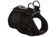 Puppia Soft Polyester Adjustable Dog Vest Harness Black XS