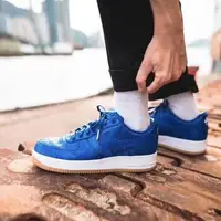 在飛比找蝦皮購物優惠-Nike Air Force 1 x CLOT 藍絲綢 低幫