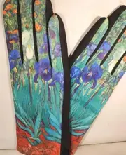 Women’s Van Gogh Irises Print Touch Screen Fall Winter Gloves Reproduction