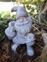 Latex gnome mold plaster cement casting mould 3.25" H x 3.25" W