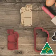 Fire Extinguisher Cookie Cutter and Embosser Stamp