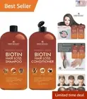 Organic Gentle Biotin Shampoo Conditioner Set - DHT Blockers - 2 x 16 fl oz