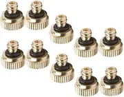 MOTHNUR 10pcs Copper Misting Nozzle Low Pressure Atomizing Spray Heads for Outdoor Garden Irrigation for Cooling and Humidifying Plants