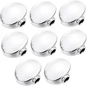 EXQUIMEUBLE 8Pcs Metal Guitar Tuning Peg Buttons Durable Tuning Key Heads for Electric Acoustic Guitar Easy Grip Design with Installation Screws Washers Finish