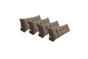 SOGA 4X 180cm Coffee Triangular Wedge Bed Pillow Headboard Backrest Bedside Tatami Cushion Home Decor