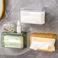 在飛比找momo購物網優惠-【小麥購物】壁掛式紙巾盒(衛生紙架 衛生紙盒 收納 面紙架 