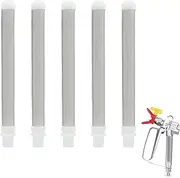 Pack of 5 Filters for Airless Pistol Filter, 60 Mesh Stainless Steel Airless Spray Gun, Filter Elements for Wagner Pistol Airless Paint Spray, 100 mm