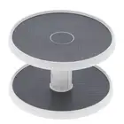 2 Tier Turntable Spice Rack Organizer Rotating Spice Holder Shelf Adjustable GE