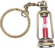 [TINEASUR] 5pcs Hourglass Keychain Hourglass Key Chain Brass Wallet for Men Decorative Key Chain Hour Glass Sand Timer Keychain Sand Time Keychain Retro Decor Car Key Vial Charm Metal Women's