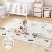 Advwin Foldable Baby Play Mat 150 * 200 * 1Cm Extra Large Reversible Waterpro...