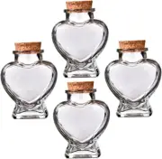 ORFOFE 4Pcs Creative Bottle Mini Perfume Small Cork Bottles Spell Bottles Aro...