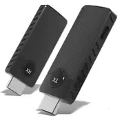 Wireless HDMI Transmitter and Receiver Plug Play 2.4G/5G Wireless HDMI Extender Kit for Streaming Video Audio from Laptop,PC,TV Box,Projector
