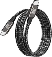 OUGCYG 100W USB C to USB C Charger Cable,PD Type C Charge Cable, Super Fast Charging USB C Cable for iPhone 16 15 MacBook iPad Pro, S23/S22 Ultra, Steam Deck etc 2M