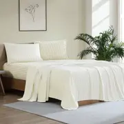 Ardor Boudoir Frankie Stripe Sheet Set - Yellow - Double