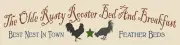 THe Olde Rusty Rooster Bed and Breakfast #1845 F Stencil for painting