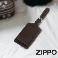 在飛比找momo購物網優惠-【Zippo官方直營】棕色牛皮行李箱標籤(皮件皮夾)