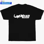 新款 MAKO MARINE FISHING BOATS 新款 LOGO 黑色/海軍藍/運動灰色男士 T 恤 S-5XL