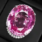 Glamorous Bubblegum Pink Tourmaline 26.20Ct 925 Sterling Silver Handmade Rings