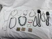 lot of new & used jewelry Necklaces Talbots Liz Claiborne Erwin Pearl Napier