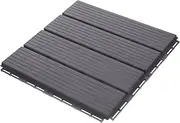 DECHOUS Carpet Tiles Mosaic Floor Flooring Outdoor Playhouse Backyard Deck Tiles Interlocking Outdoor Tiles Balcony Decor Outdoor Composite Deck Tiles Patio Floor Tile Plastic Wooden