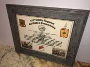 314TH U.S. CAVALRY REGIMENT / COMMEMORATIVE - CERTIFICATE OF COMMENDATION