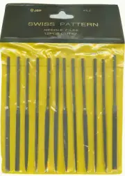 NEEDLE FILES SWISS PATTERN, CUT #2 (Medium) SET OF 12 Assorted shapes (fl2)