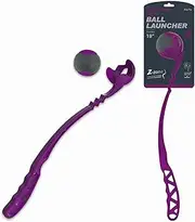 WUFFER Dog Ball Launcher, Dog Ball Launcher Thrower, Dog Ball Hands Free Pick Up and Throw Play, Tennis Ball and Launcher Toy (PURPLE-LIMITED EDITION)