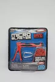 New Sealed Micro Blaster Rubber Band Shooter Toy By Hog Wild 20ft Range C5-7