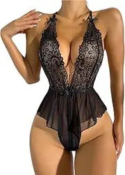 [JINZIJINYU] Sexy Lingerie Women Sexy Apron Lace Pajamas Sexy Tights Passion Temptation Jumpsuit
