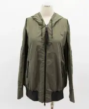 NWT $3595 Brunello Cucinelli 2Tone Reversible Hood Jacket W/Ostrich Zip 44 A186