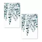 Eucalyptus Kitchen Towels Set of 2 Dish Towels Kitchen Hand Towels Absorbent ...