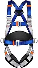 High-altitude working safety belt,outdoor full-body seat belt,waist protection harness with waistband,adjustable climbing harness with D-rings,fall arrest safety harnesses