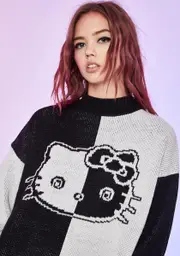 [Dolls Kill x Hello Kitty] Dramatic Daze Oversized Sweater
